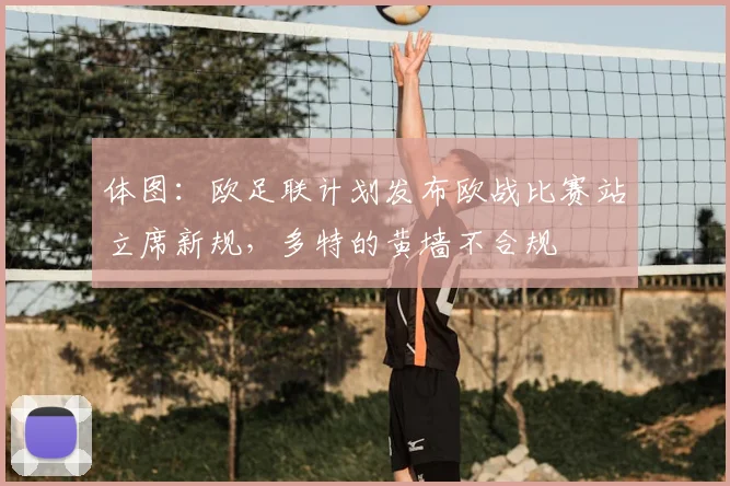 体图：欧足联计划发布欧战比赛站立席新规，多特的黄墙不合规